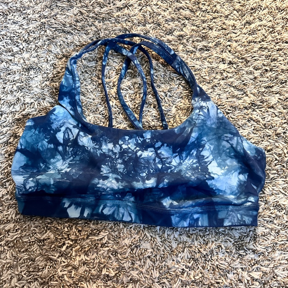 Lululemon energy bra Blue Tie-Dye Women's